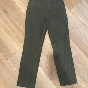 Men’s Sonoma Dark Green Olive Flat Front Chinos
